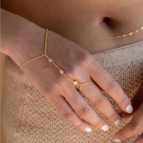 Bohemian hand chain N531 - Picture 1 of 5